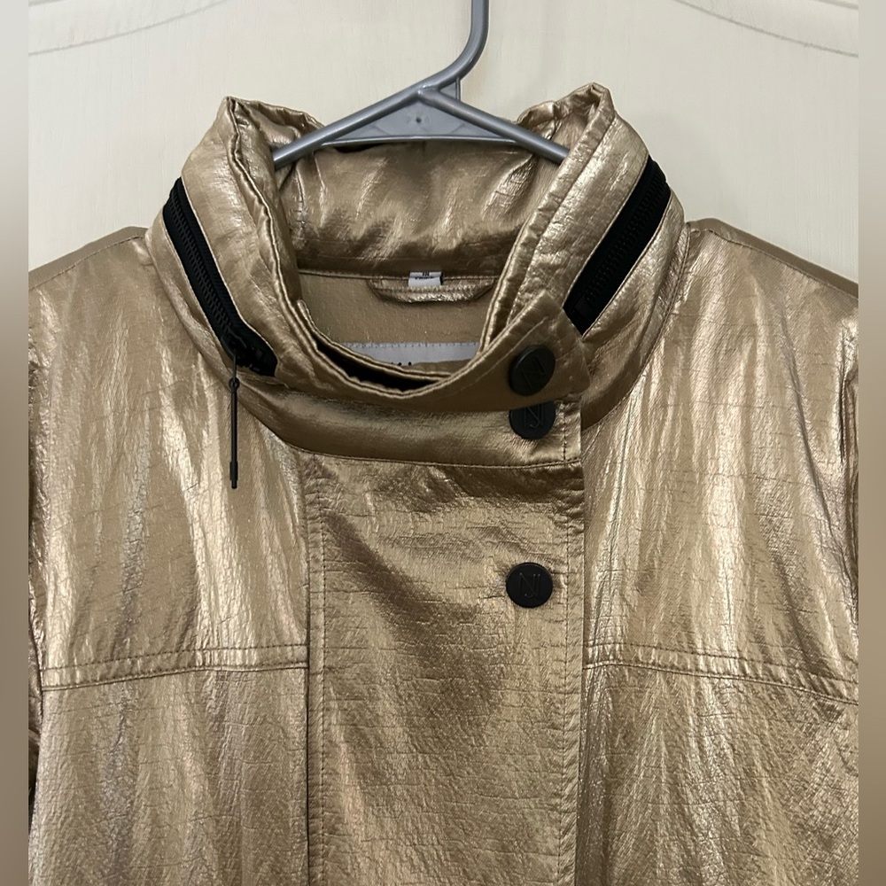 Nikki Jones Montreal Gold Metallic Women's Coat - Picture 2 of 11